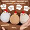 Art & Gift; Crochet Kit for Beginners, Crochet Starter Kits for Adults Amigurumi Craft Knitting Crochet Animals Kits with Step-by-Step Video Tutorials, 3 Pcs Chicken (40%+ Yarn) & Organizer Storage Tote Bag; Category:Crochet Kits; Image:6